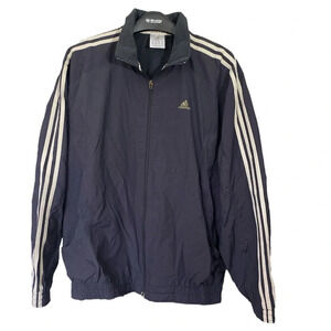 Adidas 3 Stripe Track/ Windbreaker Jacket Size M